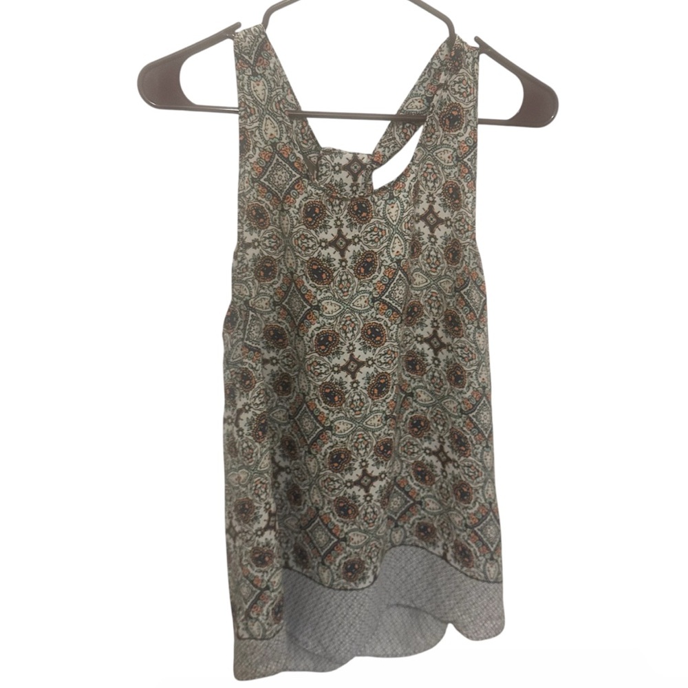 Artisan NY Patterned Sleeveless Top preowned size Large